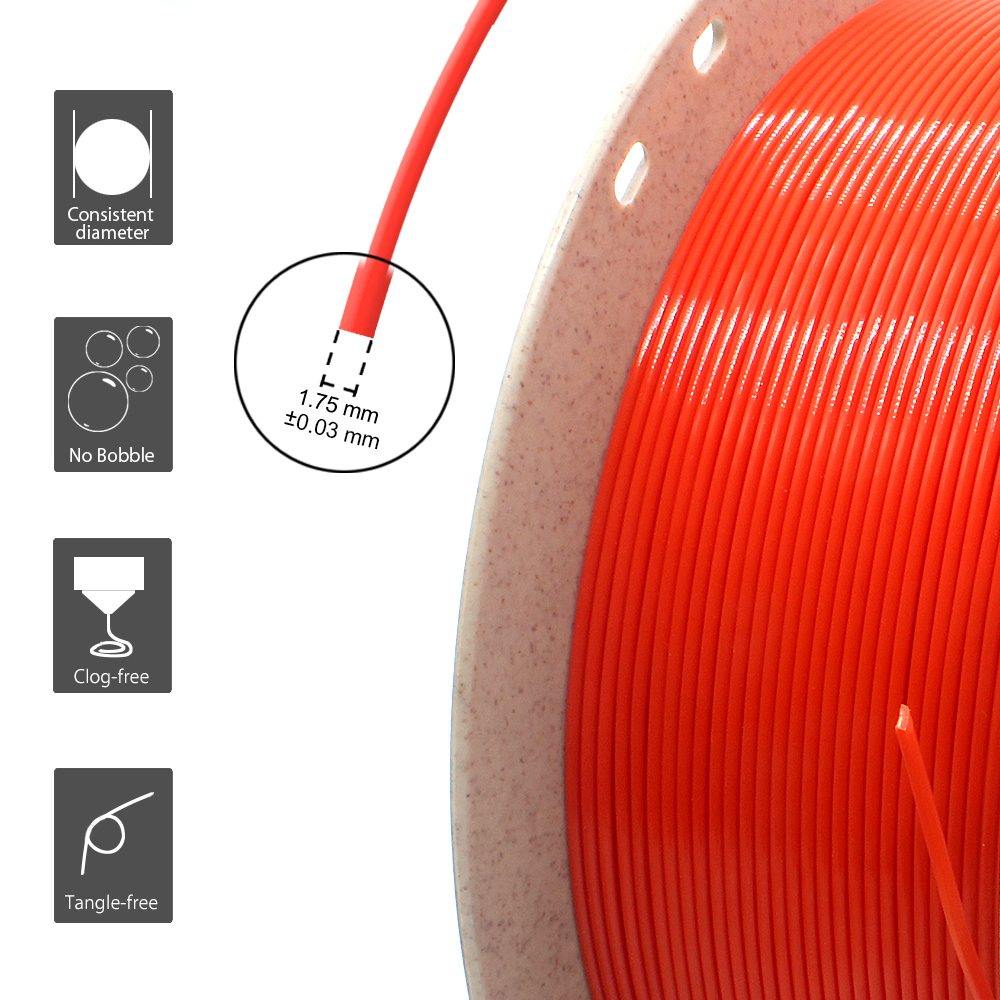 MABS (Modified ABS) Filament Low Warping 1.75 mm (+/- 0.03 mm) 1kg