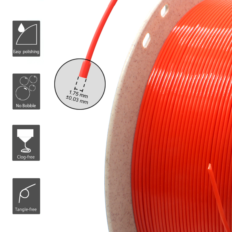 PVB Filament 1.75mm  (2.2 lbs) 1kg, IPA Alcohol Polishable