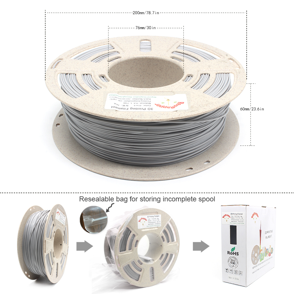 ABS Filament High Impact Resistance 1.75 mm (+/- 0.03 mm) 1kg