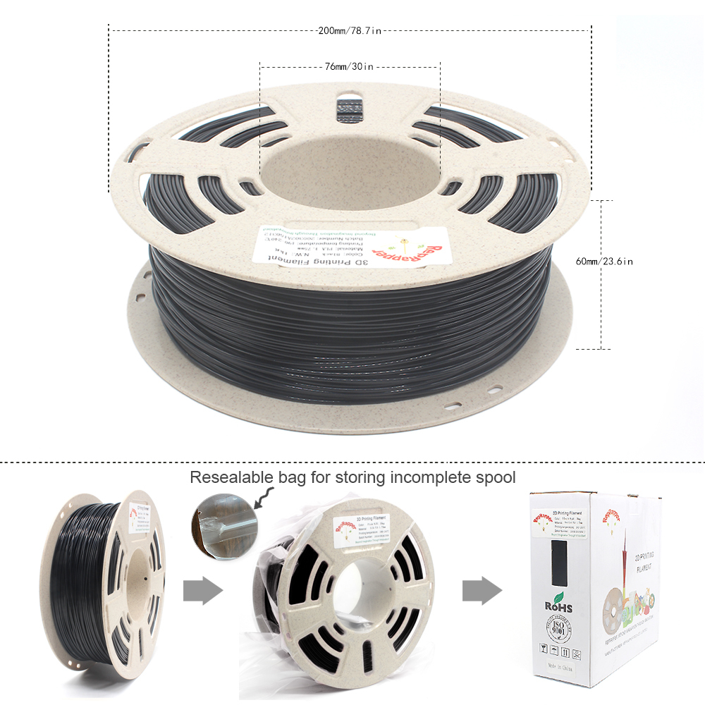 MABS (Modified ABS) Filament Low Warping 1.75 mm (+/- 0.03 mm) 1kg