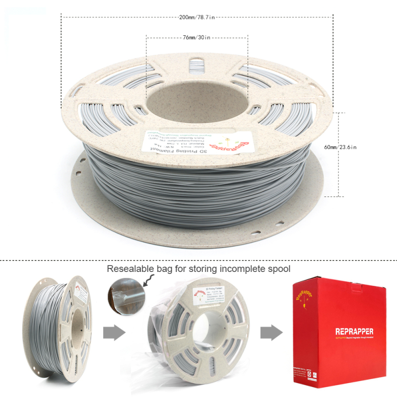 TPU Filament 1.75mm (± 0.03mm) 2.2lb (1kg), flexible filament