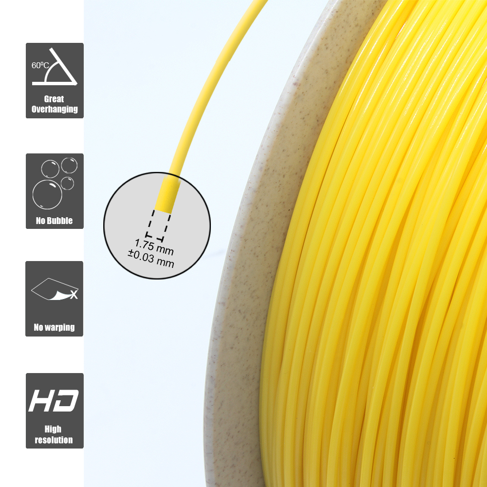 PLA Filament 1.75mm (+/-0.03mm) 2.2lb (1kg)