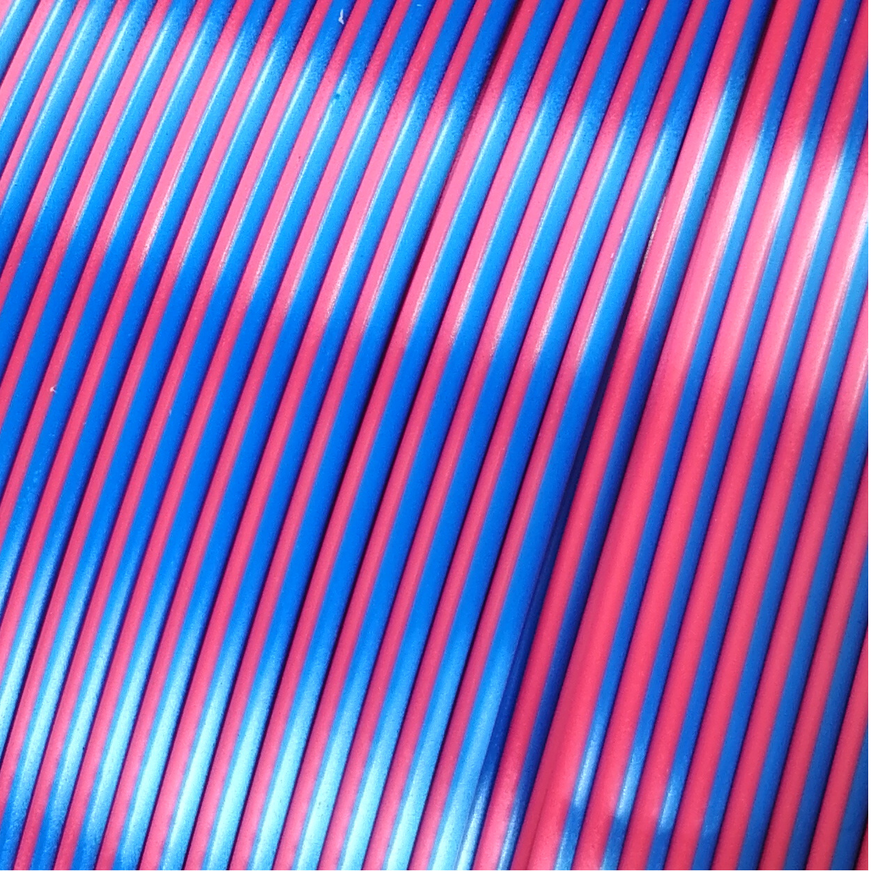 Reprapper Dual Color Silk Filament Coextrusion PLA Filament 1.75mm for 3D Printer & 3D Pen, Multicolor Like Rainbow PLA, 2.2lbs (1kg)