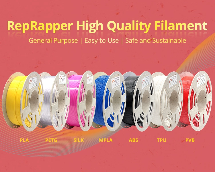 Reprapper Triple Color Filament Coextrusion PLA Filament 1.75mm