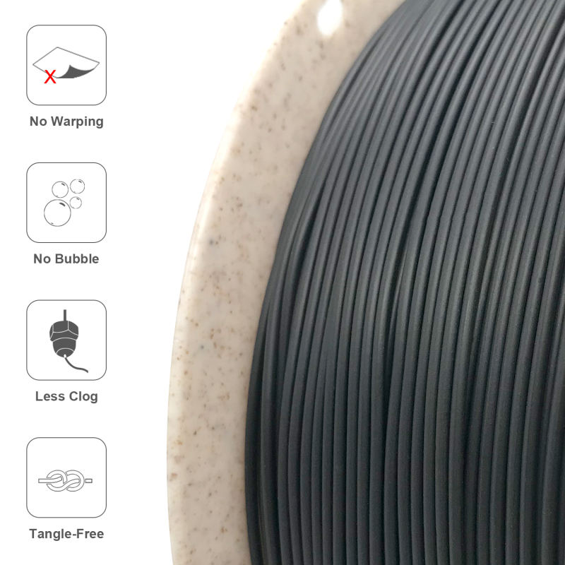 Reprapper Polypropylene PP Filament, Semi-Flexible Ultra Tough Filament 1.75mm (± 0.03mm) 2.2lb (1kg), 5pcs Build Sheet Included