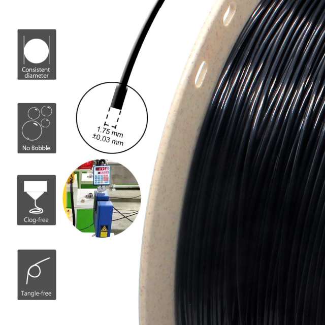 Reprapper Electrically Conductive PLA Filament 1.75mm (± 0.03mm) 1kg (2.2lb)