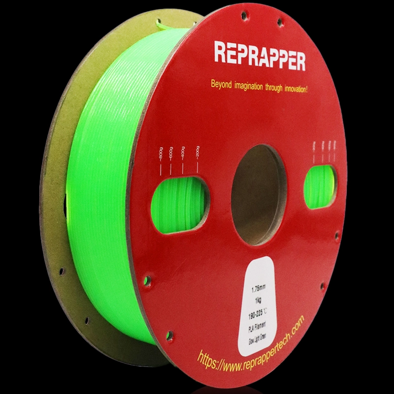 RepRapper Glow in The Dark PLA 3D Printer Filament 1.75mm (+- 0.03mm) 2.2lb (1kg)