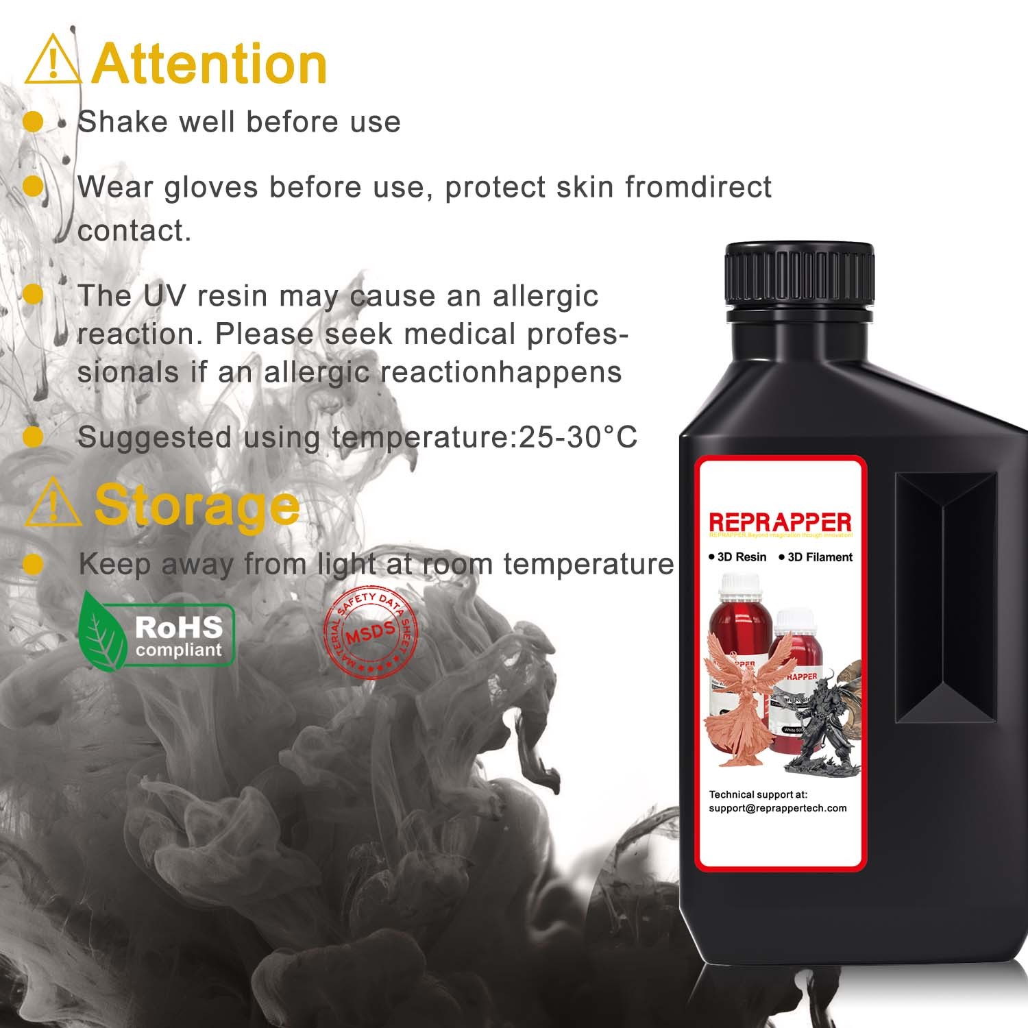RepRapper MetalShift 3D Printer Resin 405nm