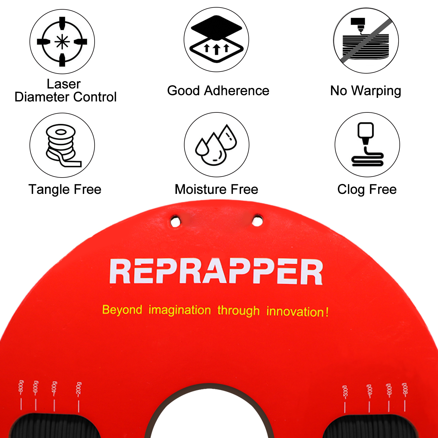 Reprapper Electrically Conductive Filament 1.75mm (± 0.03mm) 1kg (2.2lb)