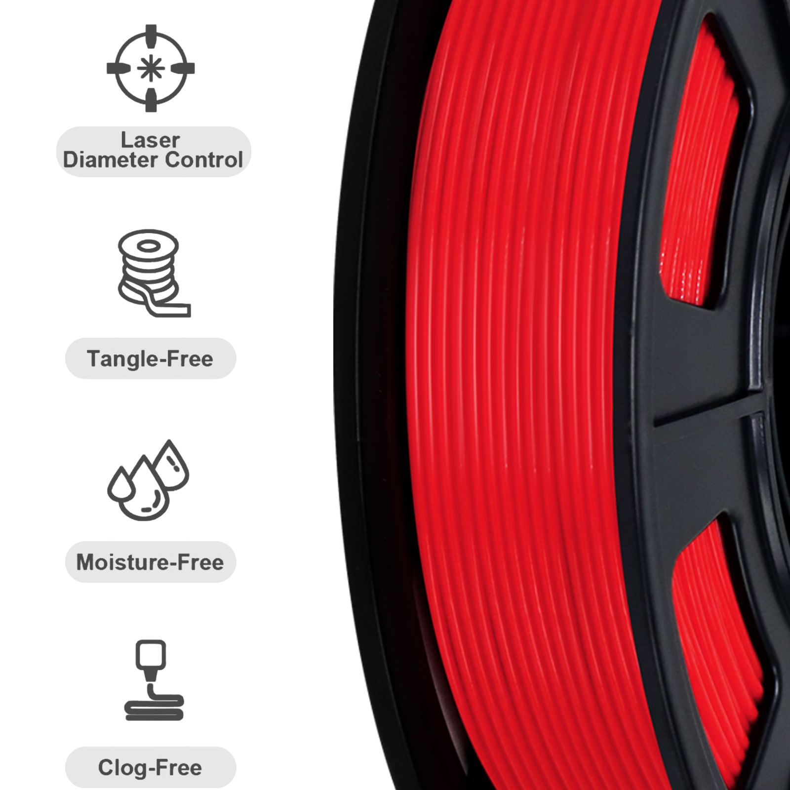 MPLA (Modified PLA) Extra Strong PLA Plus Filament 1.75mm (+/- 0.03mm) 2.2lbs (1kg)
