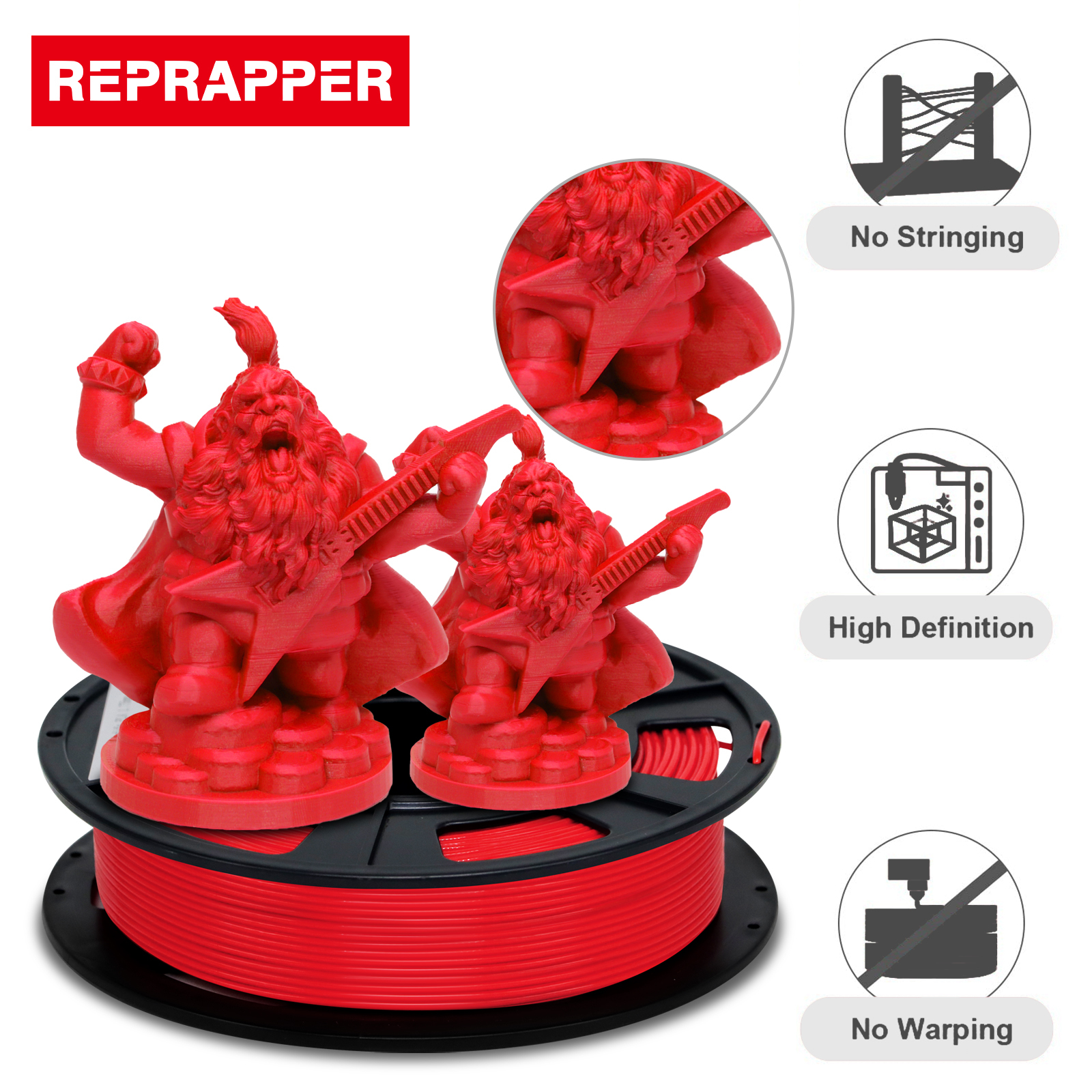 MPLA (Modified PLA) Extra Strong PLA Plus Filament 1.75mm (+/- 0.03mm) 2.2lbs (1kg)