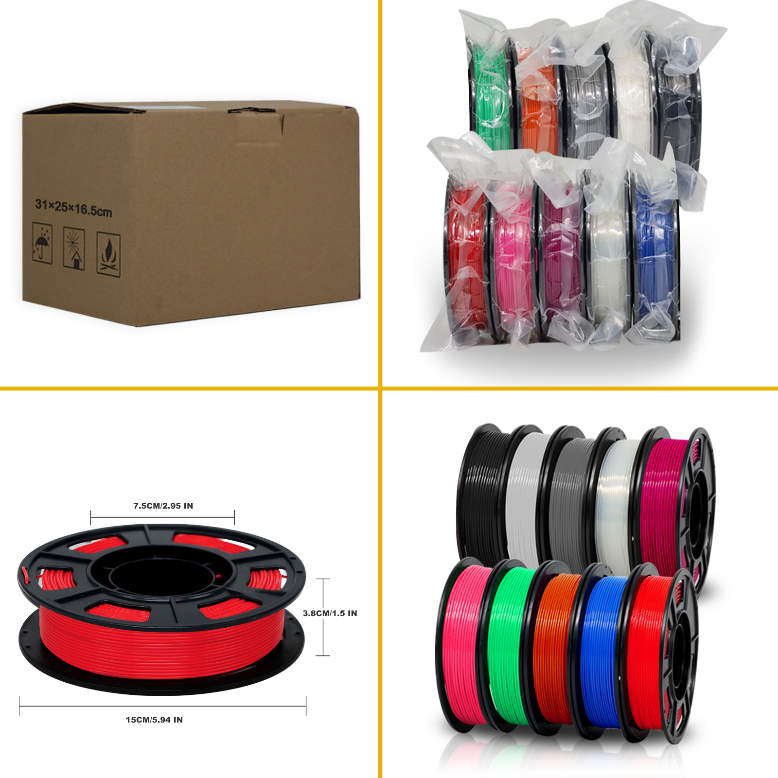 MPLA (Modified PLA) Extra Strong PLA Plus Filament 1.75mm (+/- 0.03mm) 2.2lbs (1kg)