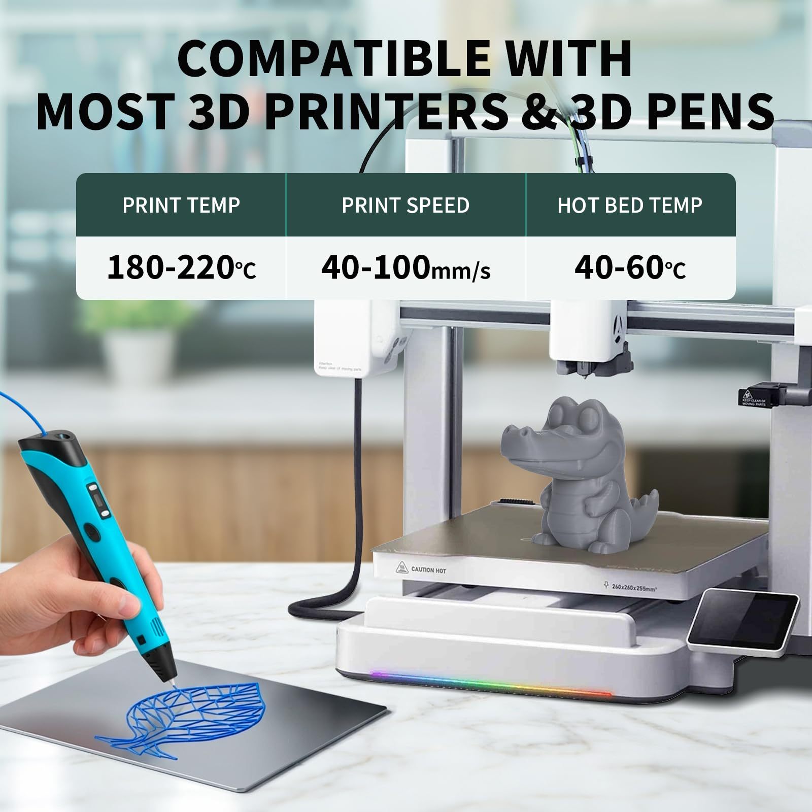 PLA PRO (PLA+) Filament Extra Strong 1.75mm (+/- 0.03mm)  (6*250g)