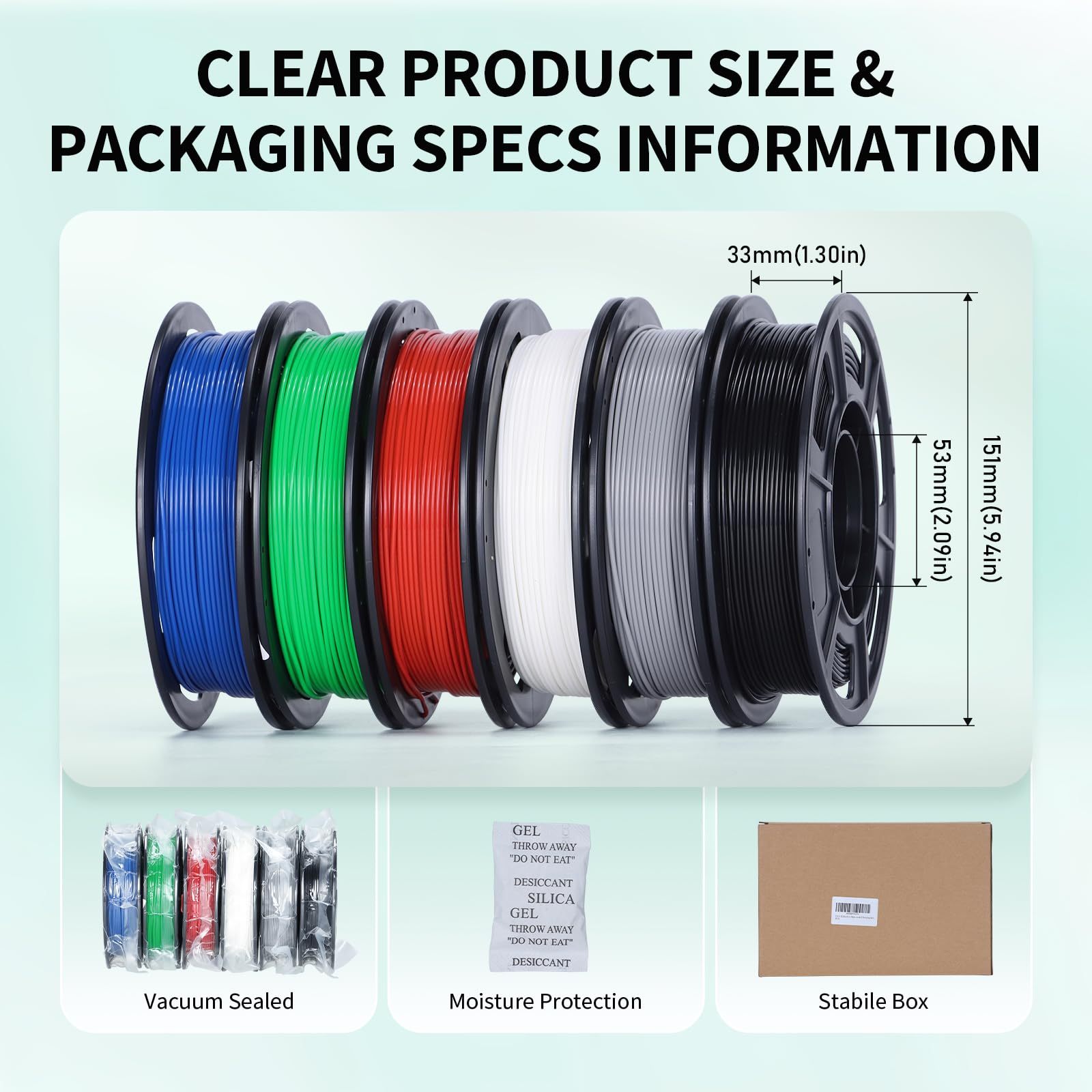 PLA PRO (PLA+) Filament Extra Strong 1.75mm (+/- 0.03mm)  (6*250g)