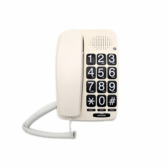 Private Mould Amplified Large Numbers Landline Telephone For Hearing Impaired Seniors With 40db Adjustable Volume Handset Speakerphone (PA015)