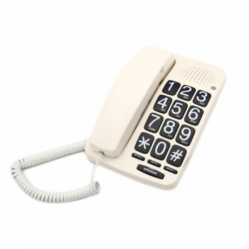 Private Mould Amplified Large Numbers Landline Telephone For Hearing Impaired Seniors With 40db Adjustable Volume Handset Speakerphone (PA015)