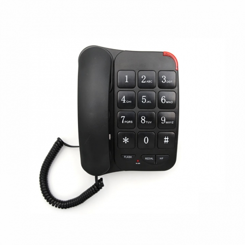 Large Button Corded Home Telephone for Elderly with Easy to See And Press Large Numbers Works in Power Outage for SOS Emergency (PA025)