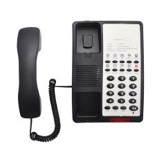 High Quality Hospitality Guest Room Hotel Phone with 10 Groups One-Touch Memories and Speakerphone Call Waiting Through PABX (PA043)