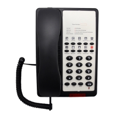 High Quality Hospitality Guest Room Hotel Phone with 10 Groups One-Touch Memories and Speakerphone Call Waiting Through PABX (PA043)