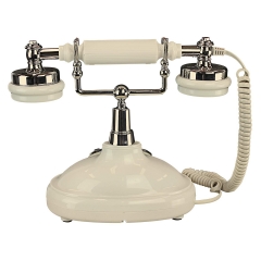 Téléphone vintage rétro Amazon Hot Sale avec sonnerie en métal classique et téléphone domestique filaire antique avec bouton poussoir (PA198)