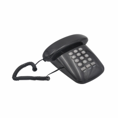 Single Line Corded Retro Telephone with Basic Dial Button Numbers and Old Fashioned Corded Telephone With Redial Function (PA011)