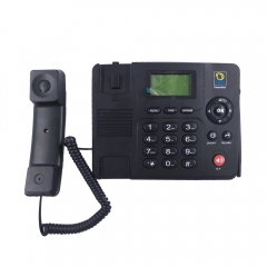 Terminal de teléfono inalámbrico fijo 3G de Shenzhen con antena TNC, radio FM, SMS, tarjeta TF con retroiluminación azul y funciones de tarjeta SIM dual (X501)