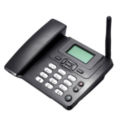 Téléphone fixe sans fil GSM avec radio FM et téléphone sans fil de bureau avec emplacement pour carte SIM et fonction SMS (X301)