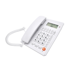 Teléfono fijo de línea fija a precio de fábrica con función de rellamada y pantalla de identificación de llamadas Teléfono con cable para uso en la oficina en el hogar (PA117)