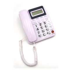 China Cheapest Price Landline Caller ID Telefone With Transparent Button Music On Hold And Calculator Function Producer (PA5006)