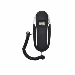 Mini Size Desktop Trimline Caller ID Telephone With 38 Groups Incoming Call Numbers And Crystal Button Landline Extension Phone (PA018)