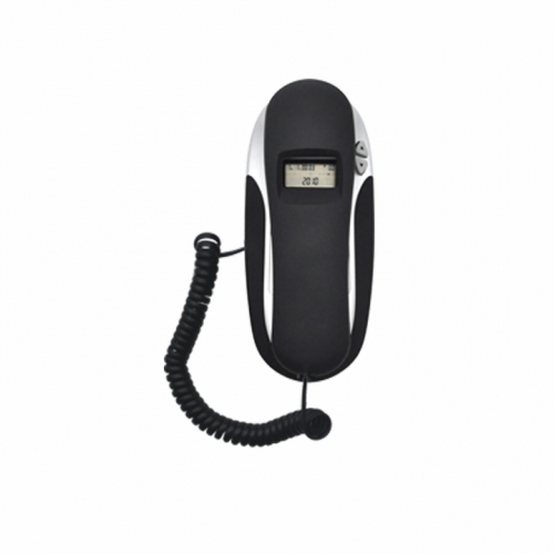 Миниатюрный настольный телефон Trimline Caller ID с 38 группами номеров входящих вызовов и стационарным внутренним телефоном с кнопкой Crystal (PA018)