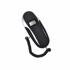 Mini Size Desktop Trimline Caller ID Telephone With 38 Groups Incoming Call Numbers And Crystal Button Landline Extension Phone (PA018)