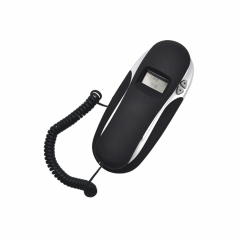 Mini Size Desktop Trimline Caller ID Telephone With 38 Groups Incoming Call Numbers And Crystal Button Landline Extension Phone (PA018)