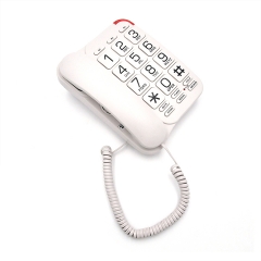 China Big Button Festnetztelefon mit Zwei-Wege-Lautsprecher und 3 One-Touch-Speichertasten und 10 Two-Touch-Speicherkurzwahlen Fabrik (PA027)