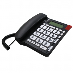 China Desktop Analog Large Button Caller ID Telephone With 4 Groups One-Touch Memory Keys and Loud Ringer Speakerphone Manufacturer (PA032)