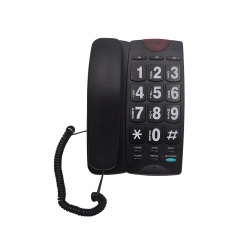 China Big Button Corded Telephone For Elderly with Adjustable Loud Ring Volume and Bright LED Incoming Calls Indicator Function Factory (PA189)