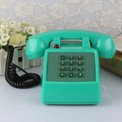 Teléfono vintage único de 1930 y teléfono fijo decorativo retro Teléfono antiguo con botón pulsador para Home Cafe Hotel Bar (PA228)
