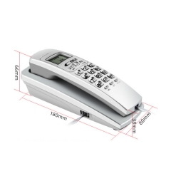 Transparent Button Trimline Telephone With LCD Display LED Indicator And Wall Mounted Landline Fashion Extension Telephone (PA073)