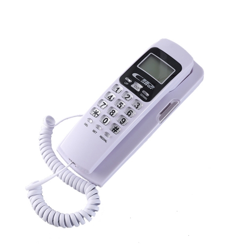 Transparent Button Trimline Telephone With LCD Display LED Indicator And Wall Mounted Landline Fashion Extension Telephone (PA073)