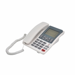 Китай Super LCD Caller ID Аналоговый телефон с двухсторонней громкой связью и очень большим дисплеем и кнопками Производитель (PA001B)