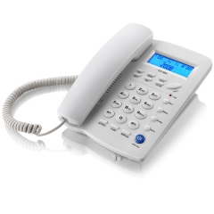 Mexiko Hot Selling Home Festnetz-Schnurlostelefon mit Anrufer-ID und einstellbarem LCD-Display und Kurzwahl-Freisprechfunktion (PA013)