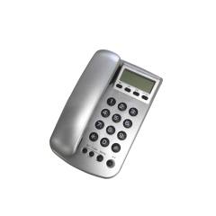 Teléfono de identificación de llamadas de línea fija de negocios montable en la pared con diseño sin batería y funciones de altavoz bidireccional (PA103)