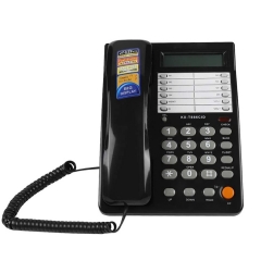 Desktop Office Basic Corded Telephone with Caller ID and 8 Groups One-Touch Memory Buttons and Blue Backlight No Need Battery (PA099)