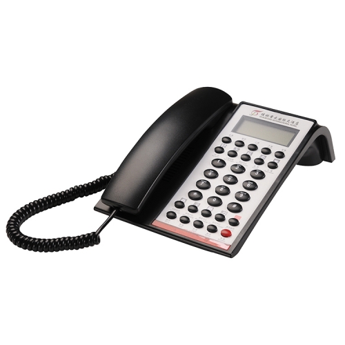 Front Desk Hotel Telephone With Caller Identification and Corded Analog Telefon Suitable For 5 Star Hotels No AC Power Required (PA040B)