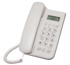 Einfachstes analoges Basis-Anrufer-ID-Telefon mit LCD-Anzeige der ausgehenden Rufnummer und Wahlwiederholungsfunktion (PA102B)