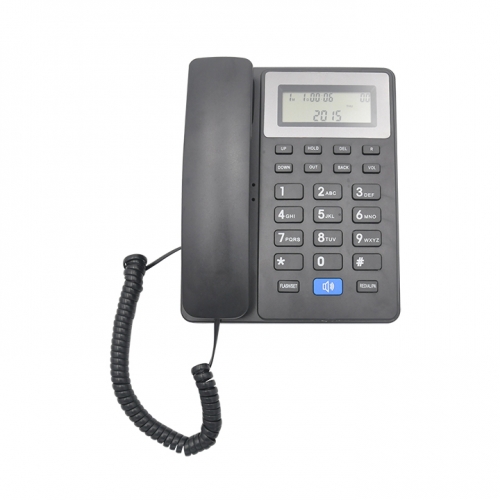China Juego de teléfono analógico simple y teléfono de identificación de llamadas de línea fija con cable para el fabricante de uso doméstico y de oficina (PA100)