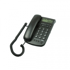 Schreibtisch-Büro-Festnetztelefon mit Anrufer-ID-Anzeige und an der Wand montierbaren analogen schnurgebundenen Telefonen mit Zwei-Wege-Freisprecheinrichtung (PA104)