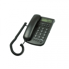 Desk Office Landline Telephone with Caller ID Display and Wall Mountable Analog Corded Telephones With Two Way Speakerphone (PA104)