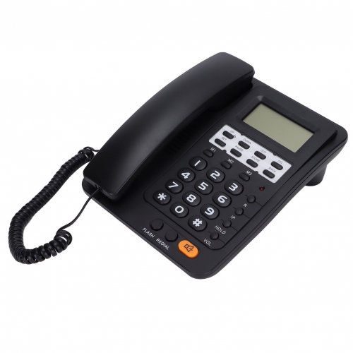 Dual Interface Wired Telephone With Caller Identification and Landline Phone with Hands-Free Dialing And Selectable Ringer Tone (PA113)