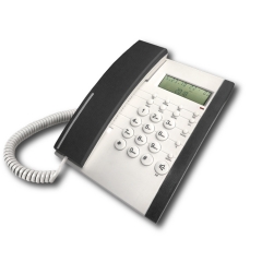 Modern Fixed Landline Head Up LCD Caller ID Telephone For Office Hotel Business with Date Time CAL Made in China (PA124)